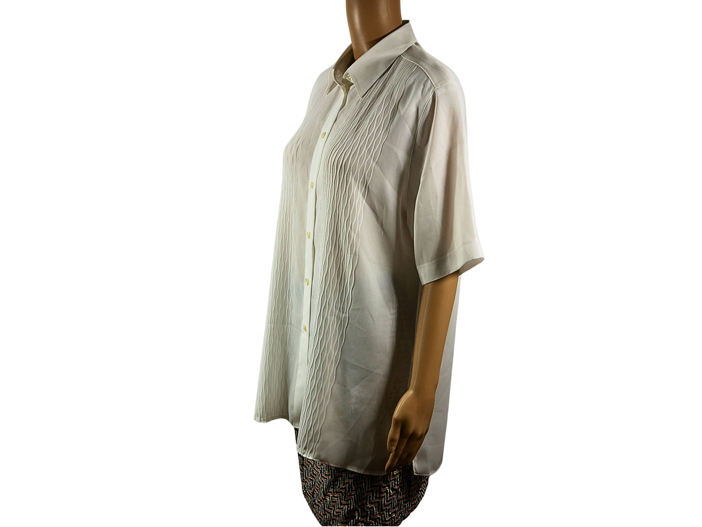 Women's vintage white button-down shirt
