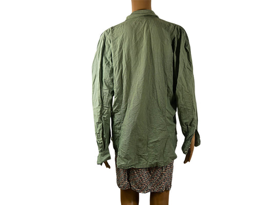 Vintage solid color long sleeve shirt