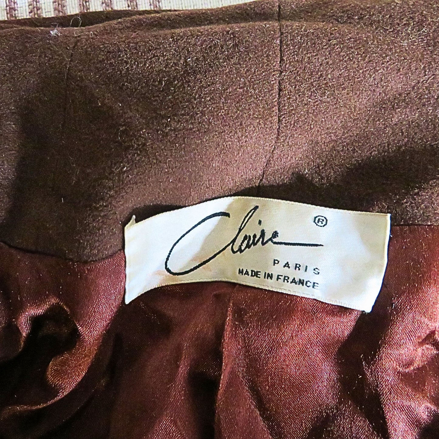 Claire Manteau vintage avec fausse fourrure