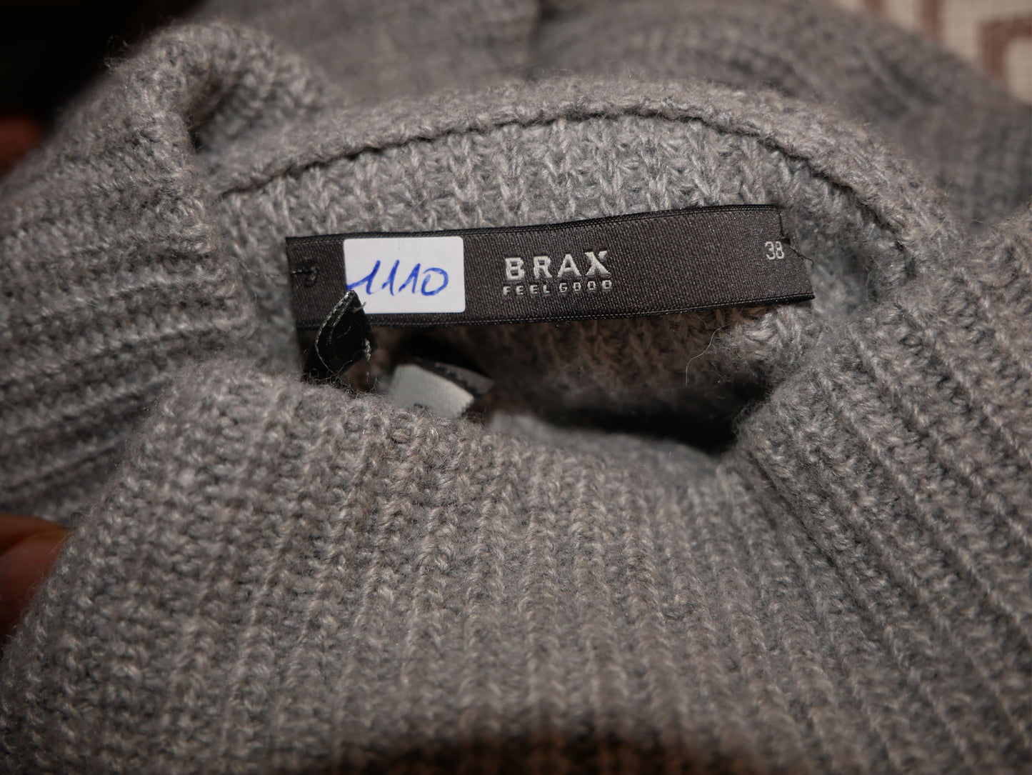 Pull col roulé gris d'hiver Brax