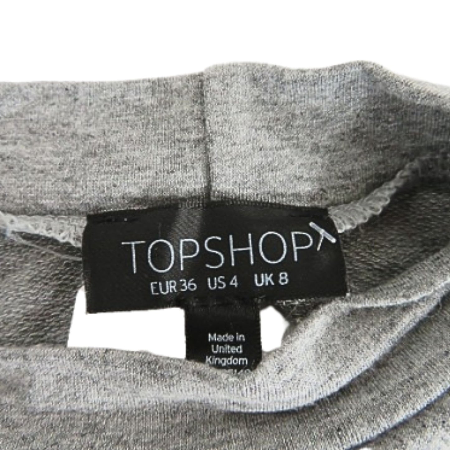 Topshop Crop top gris chiné