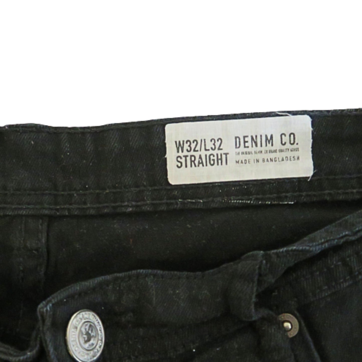 DENIM CO. Black straight jeans