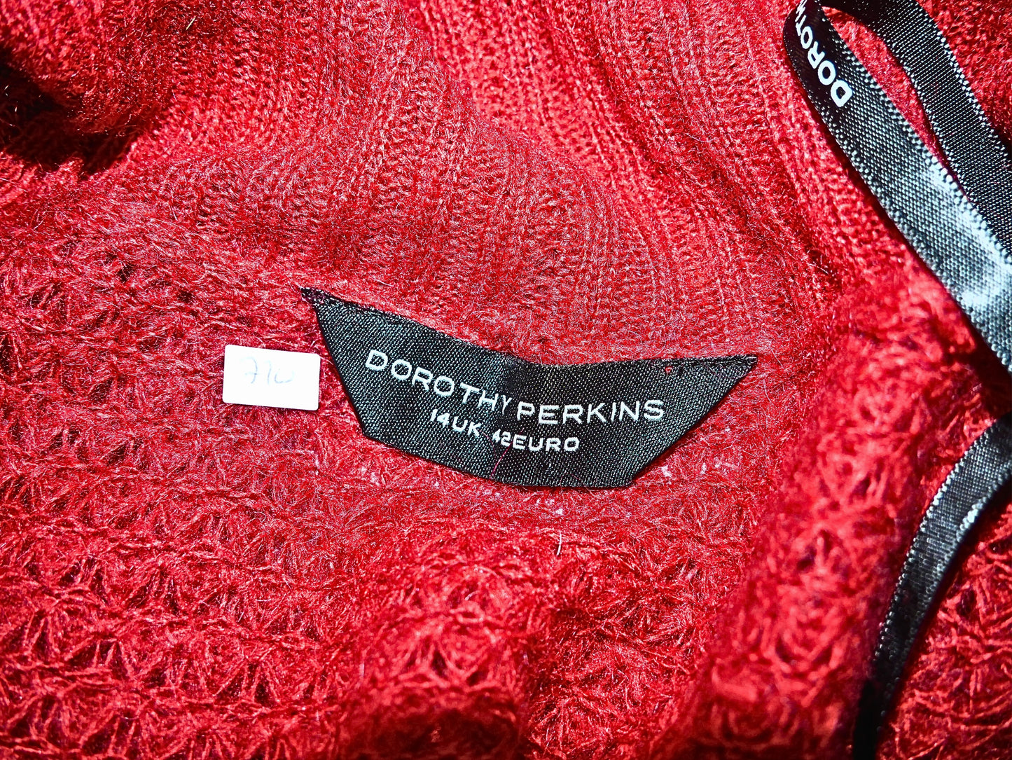 Cardigan cache-cœur rouge Dorothy Perkins