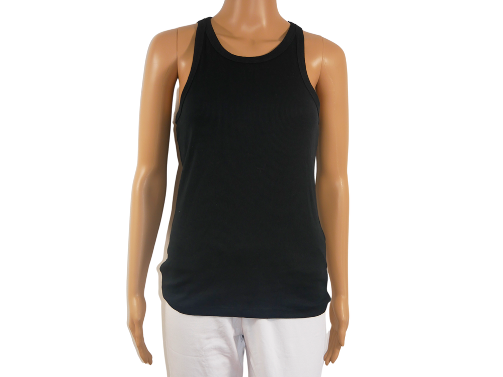 ONLY black solid color tank top for women