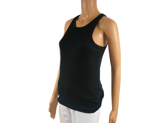 ONLY black solid color tank top for women