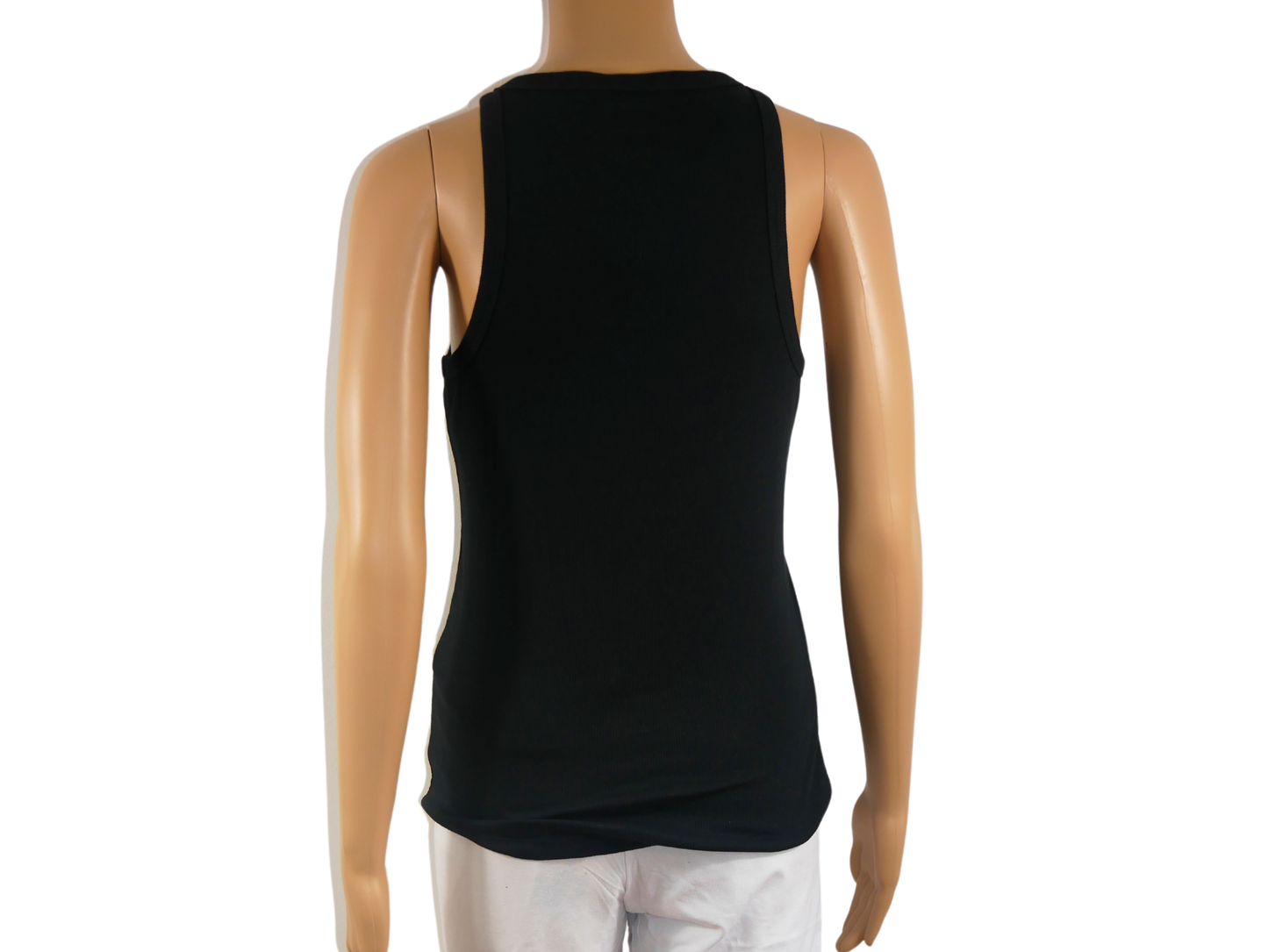 ONLY black solid color tank top for women