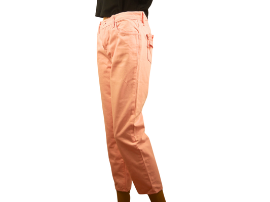 Jean Femme JBRAND couleur corail adapté pour l'été