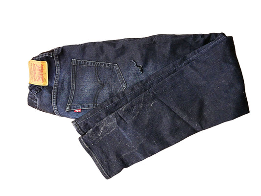 Jean droit bleu foncé brut Levi's