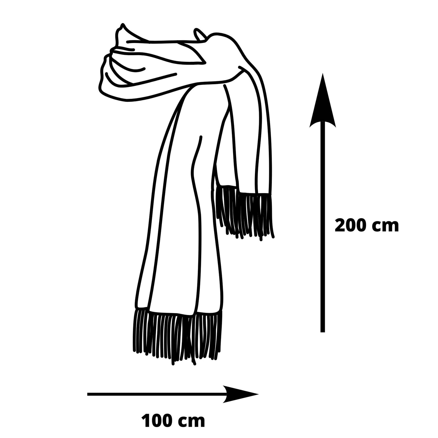 Frayed scarf