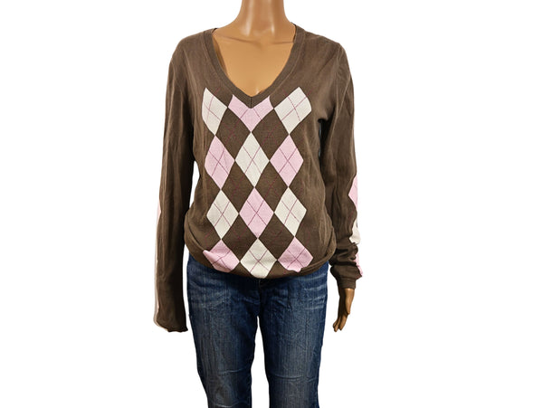 Pull en maille fine marron Esprit