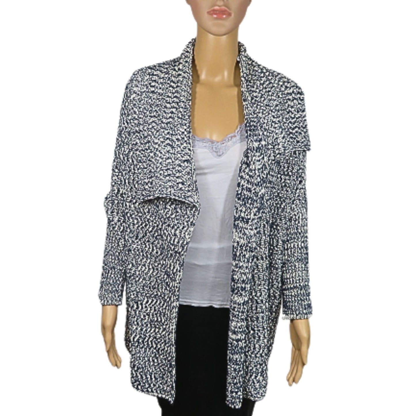 Esprit cardigan chiné épais pour femme