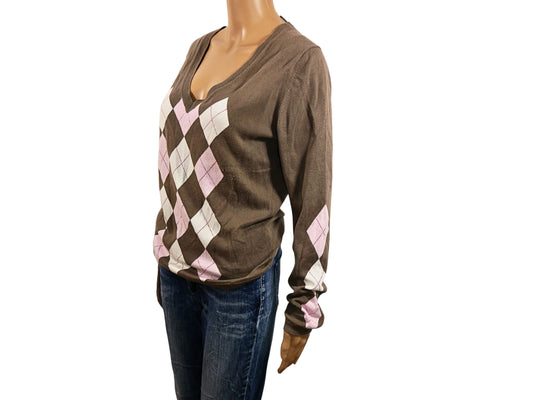 Pull en maille fine marron Esprit