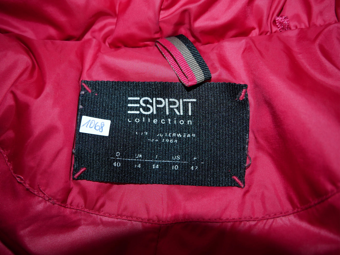 Doudoune d'hiver rouge Esprit