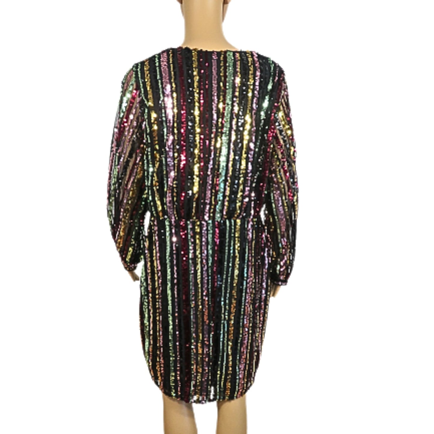 F&amp;F Sequined wrap dress