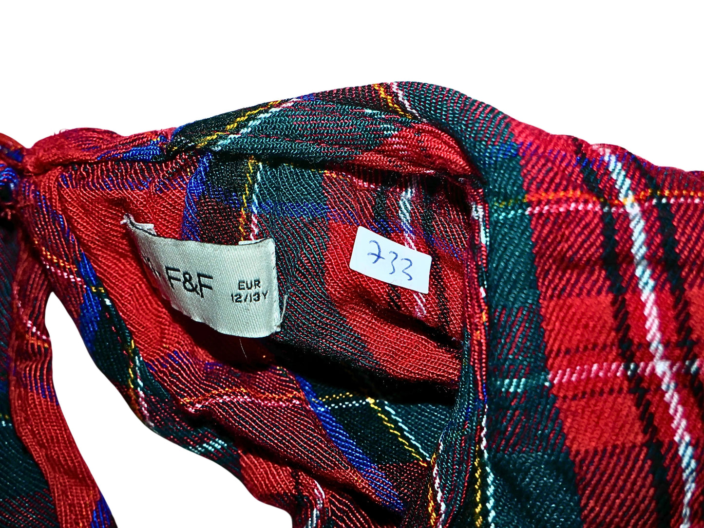 Robe chemise rouge à carreaux F&F