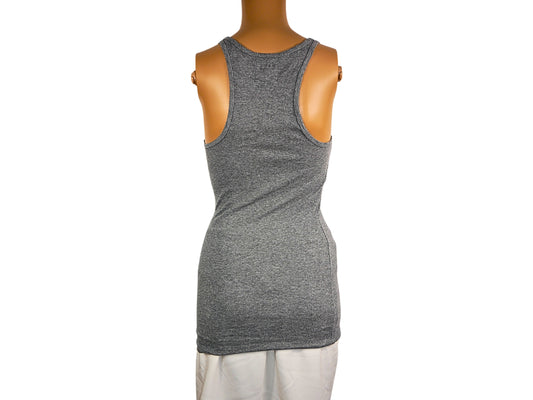 HOLLISTER Women's Heather Gray Tank Top - Casual Elegance