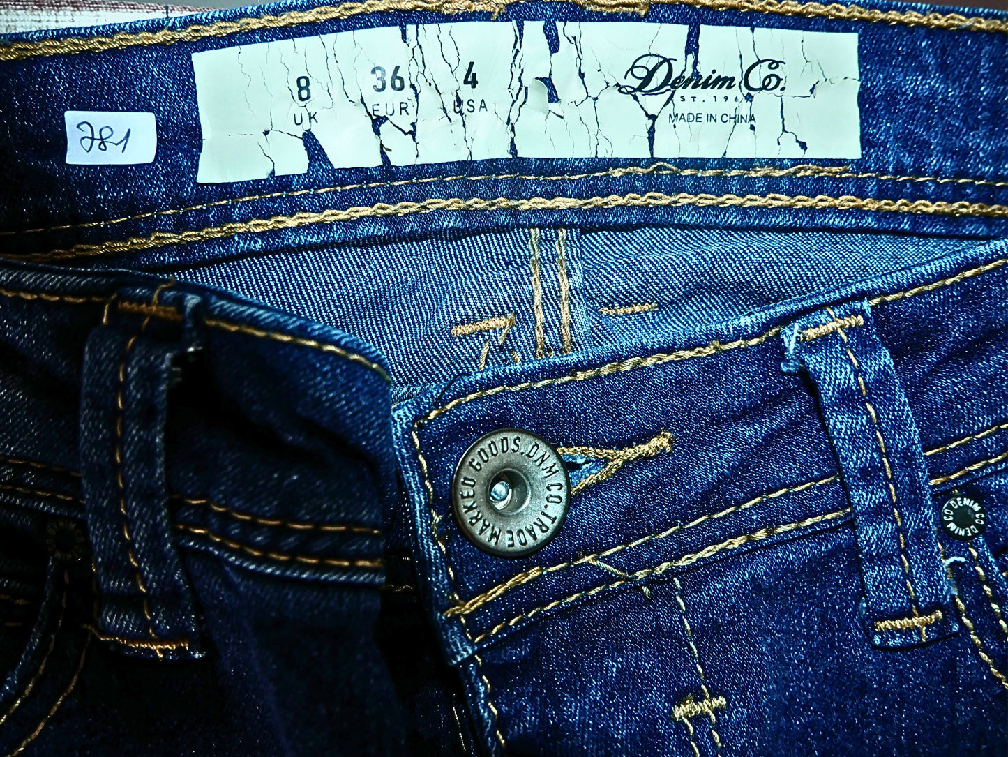 Jean Skinny Bleu Brut Délavé - Denim Co.