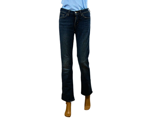 Vintage Levi's 714 gerade blaue Jeans für Damen