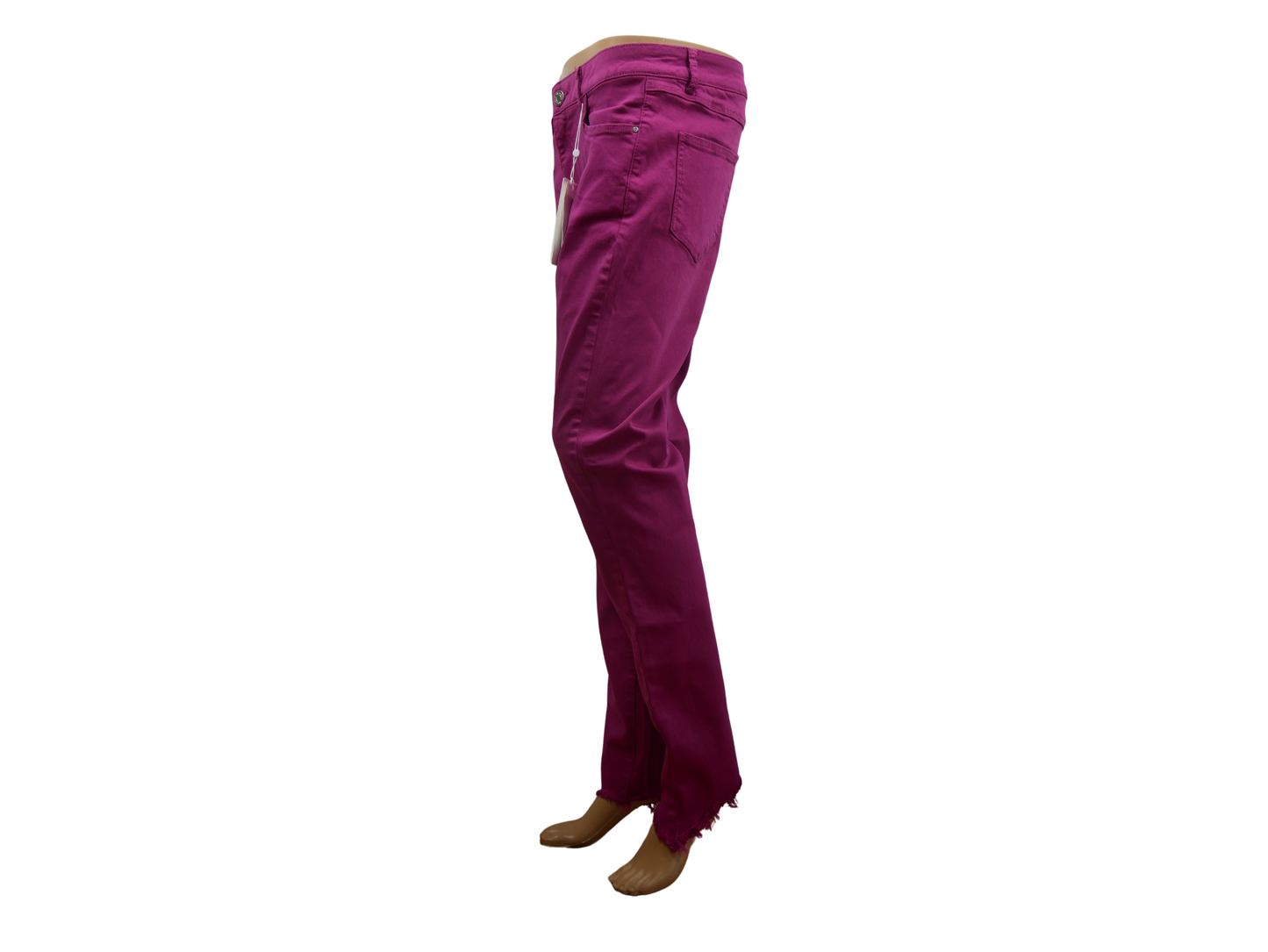 Jean femme bordeaux VILA stretch - Coupe L confortable et tendance