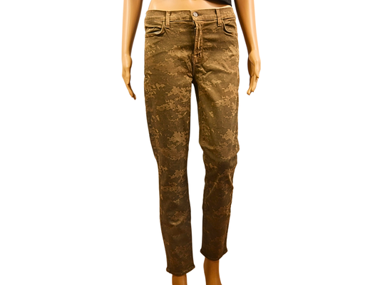 Jean imprimé camouflage femme J BRAND - Tendance et original !