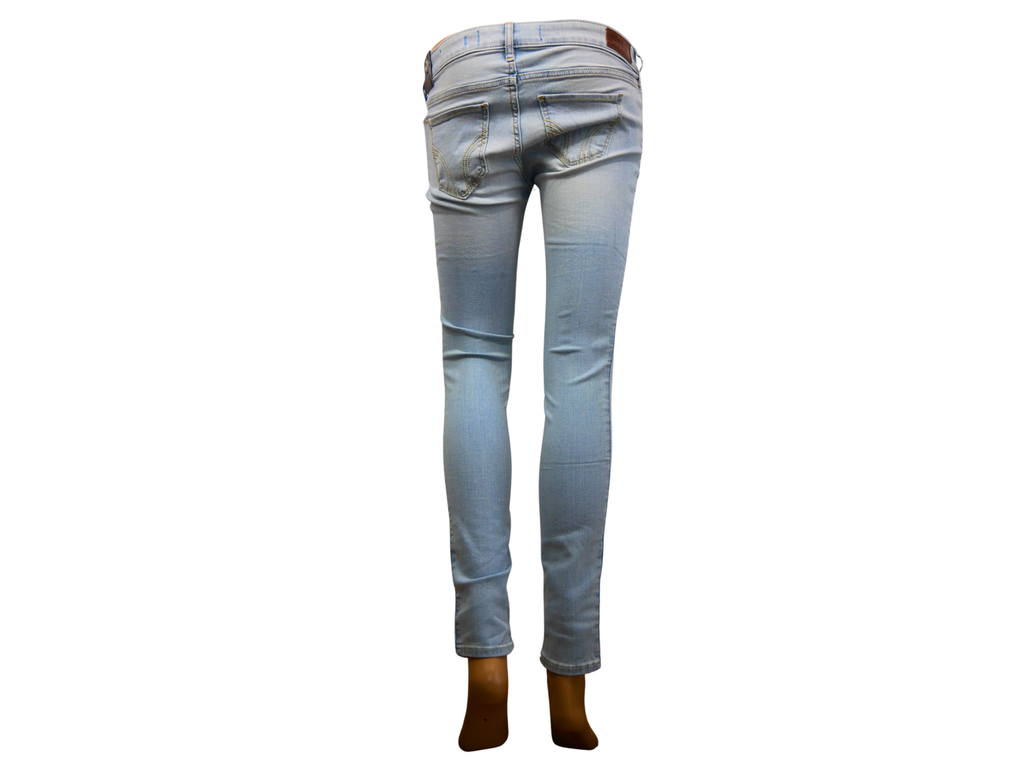 Jean slim HOLLISTER bleu ciel femme taille W27L30 - Tendance et Flatteur