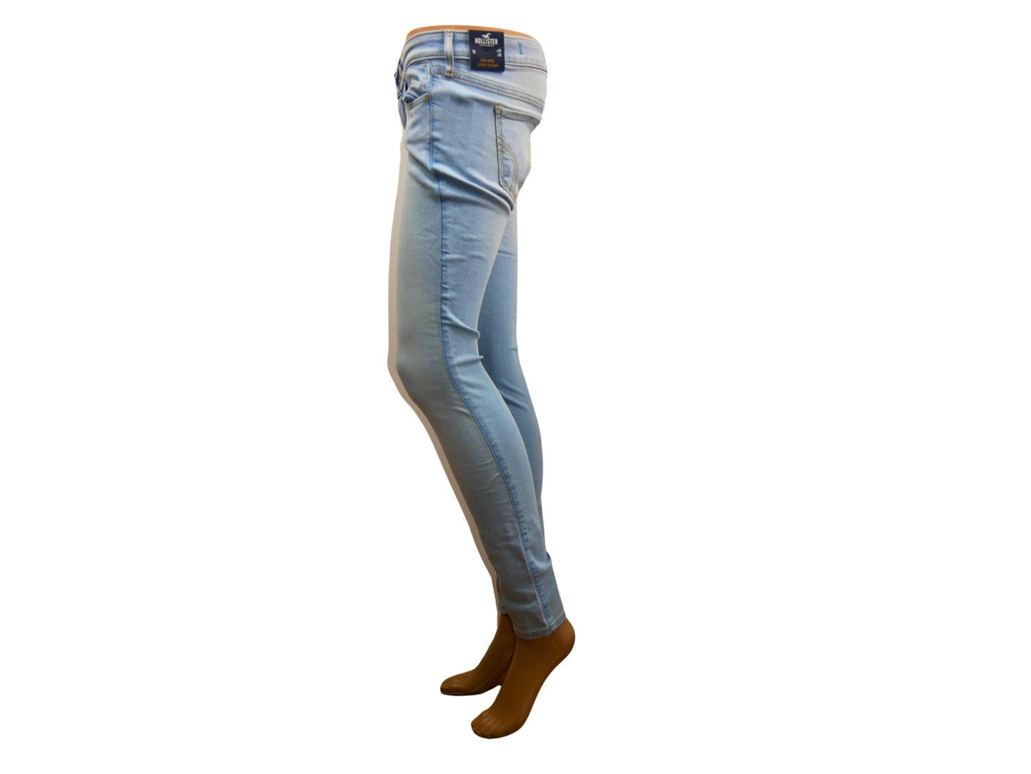 Jean slim HOLLISTER bleu ciel femme taille W27L30 - Tendance et Flatteur