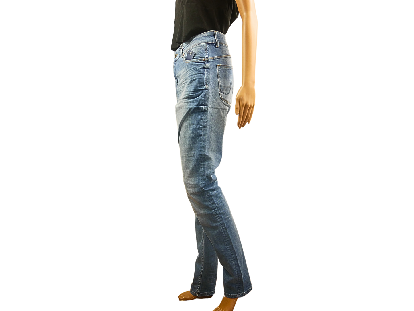 Jean slim femme KUYICHI Bleu Clair W33 L34