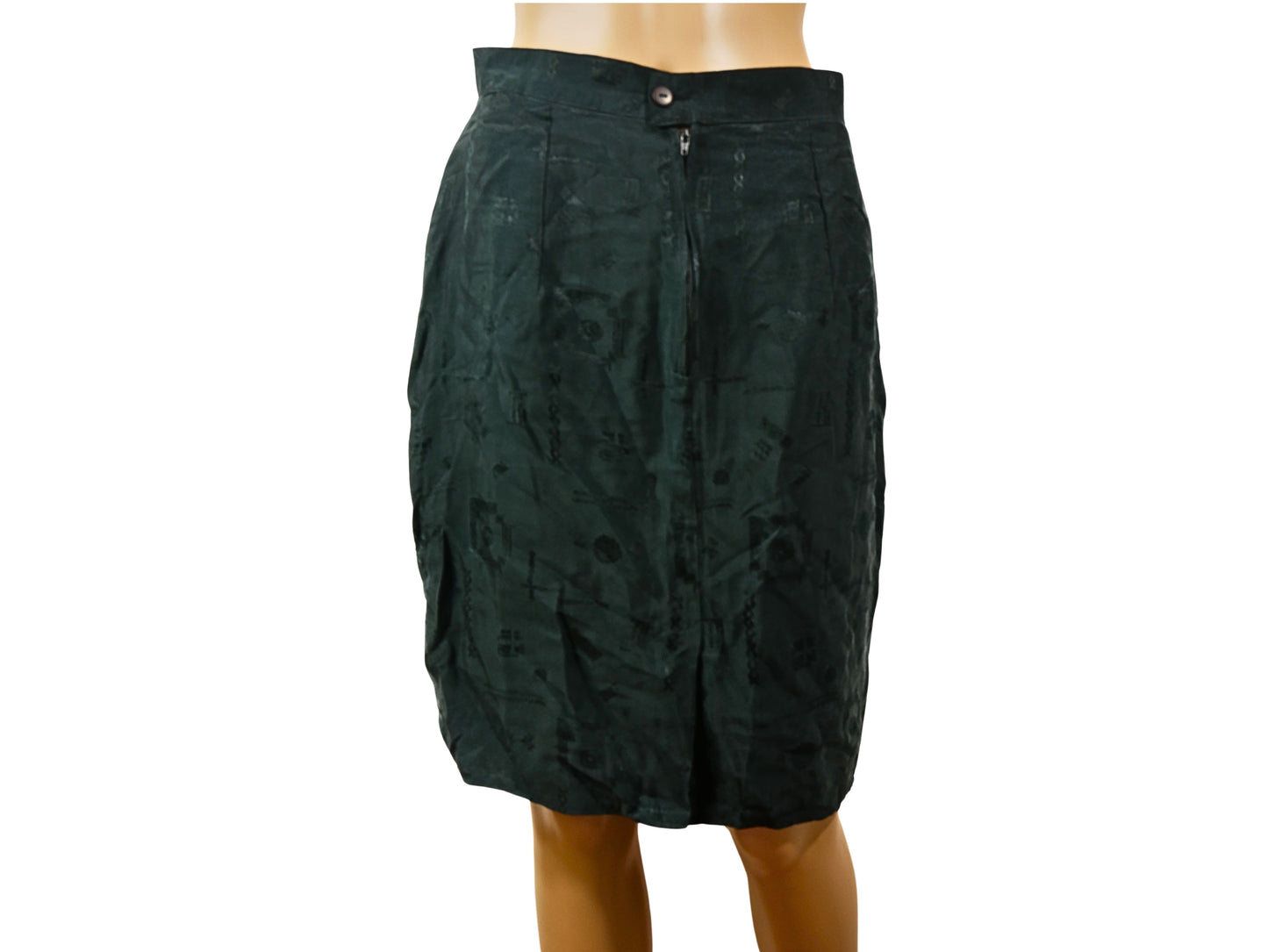 Vintage black knee length skirt