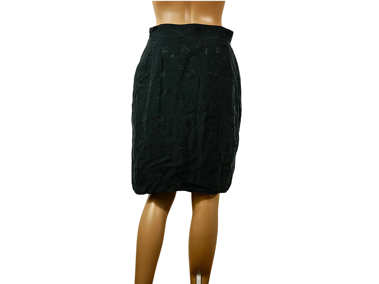 Vintage black knee length skirt