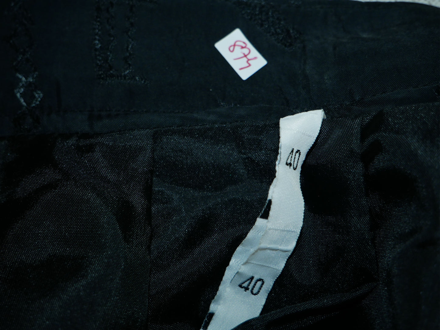 Vintage black knee length skirt