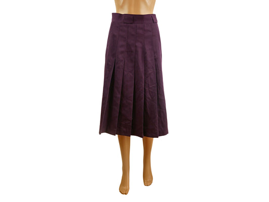 Jupe violette mi-longue plissée vintage