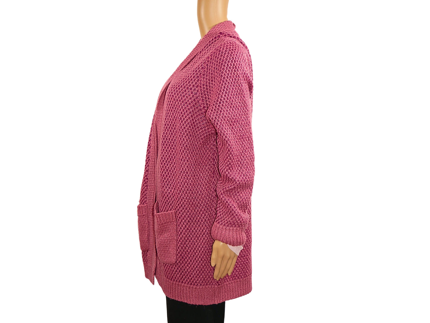 Cardigan long fuchsia Laura Torelli