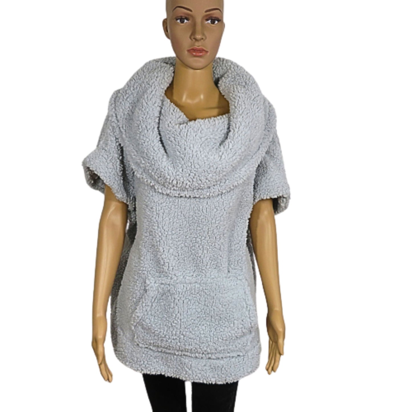 MASQ LOUNGEWEAR Poncho en sherpa