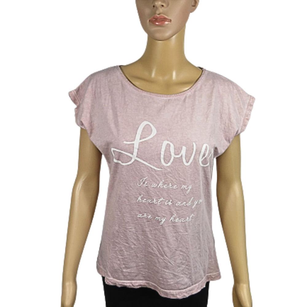 Montego Pink printed t-shirt