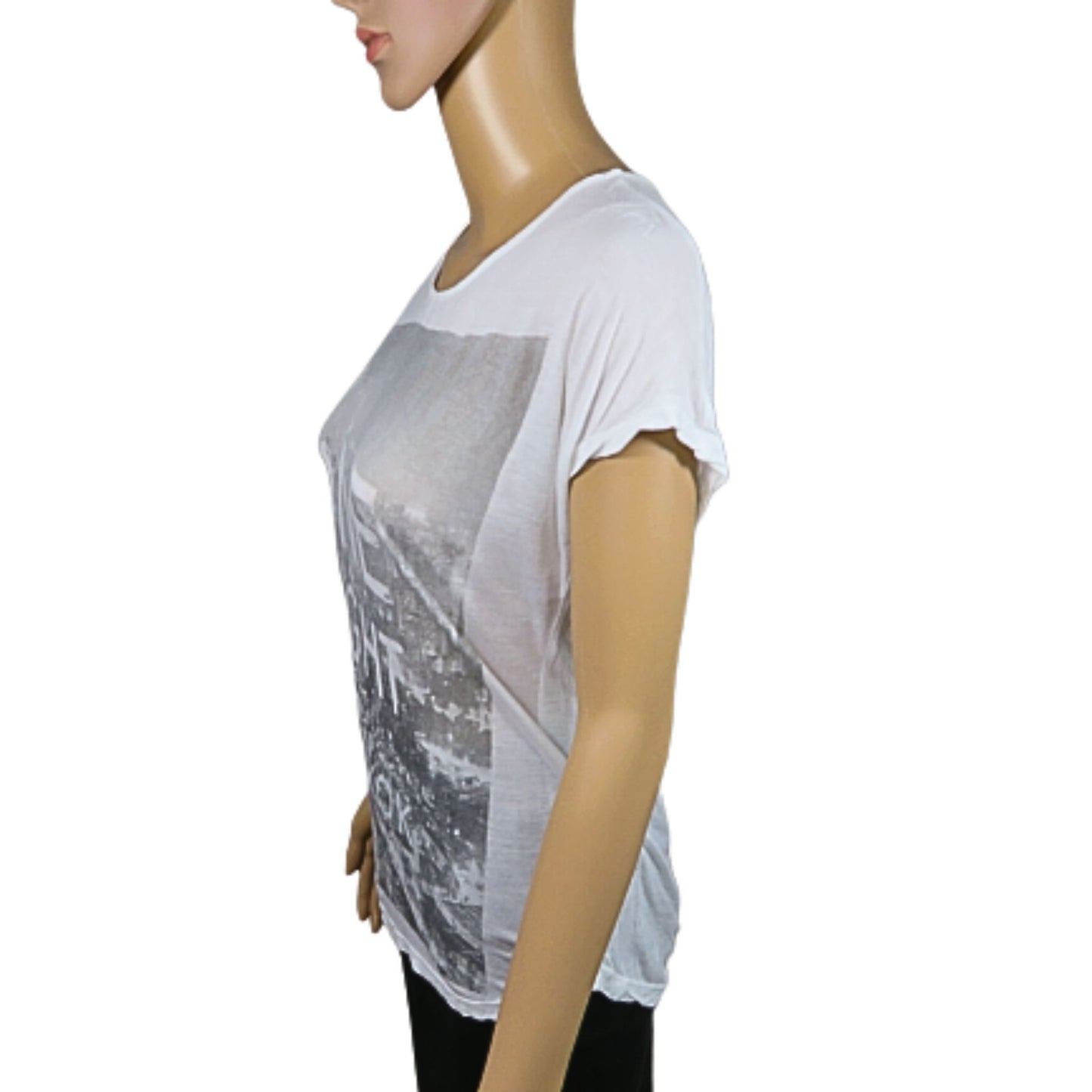 T-Shirt mit Mango-Print