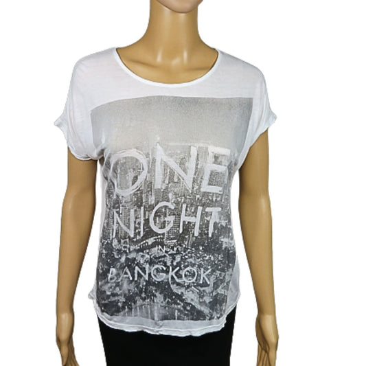 T-Shirt mit Mango-Print