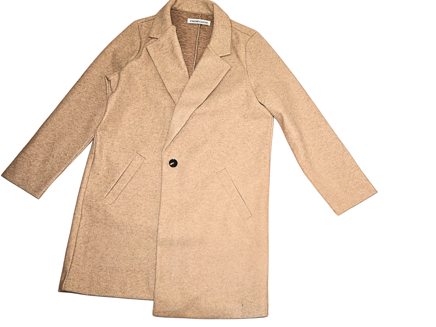 CACHECACHE straight cut coat