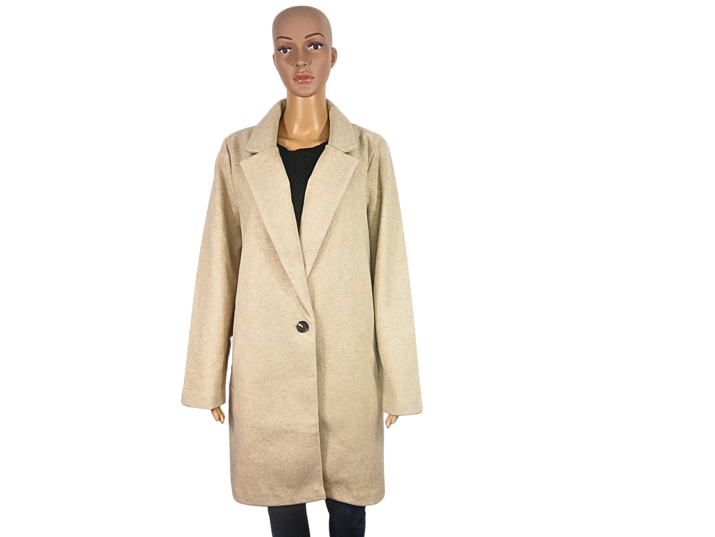 CACHECACHE straight cut coat