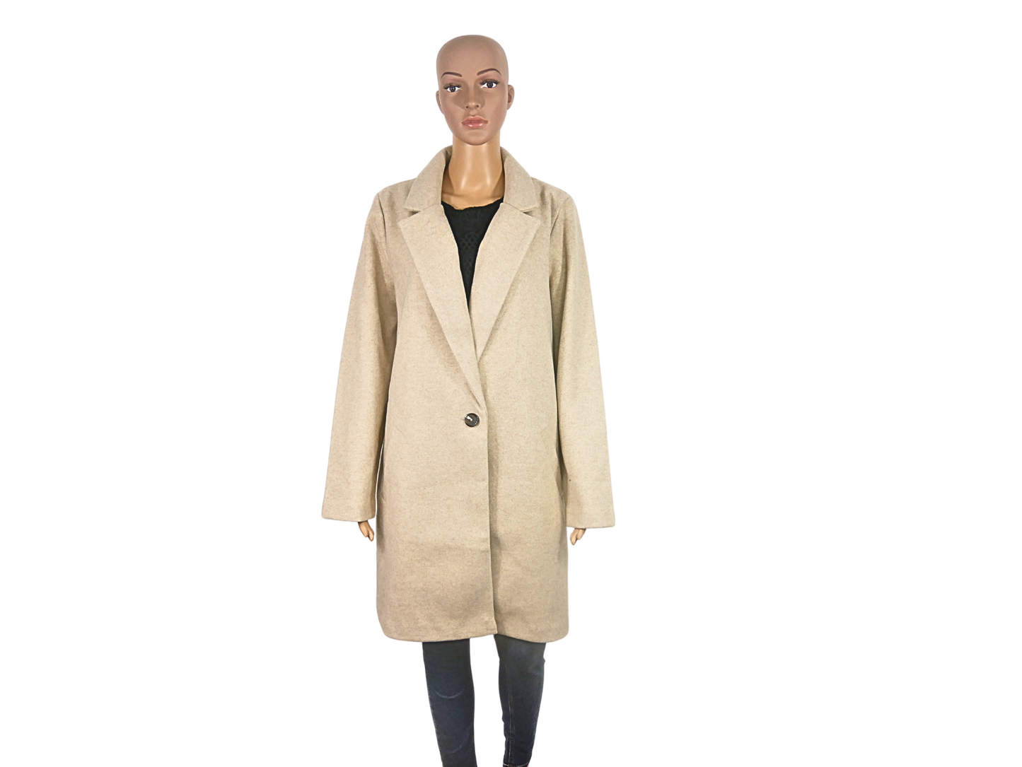 CACHECACHE straight cut coat