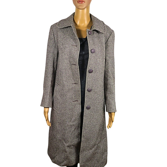 Tweed pattern coat