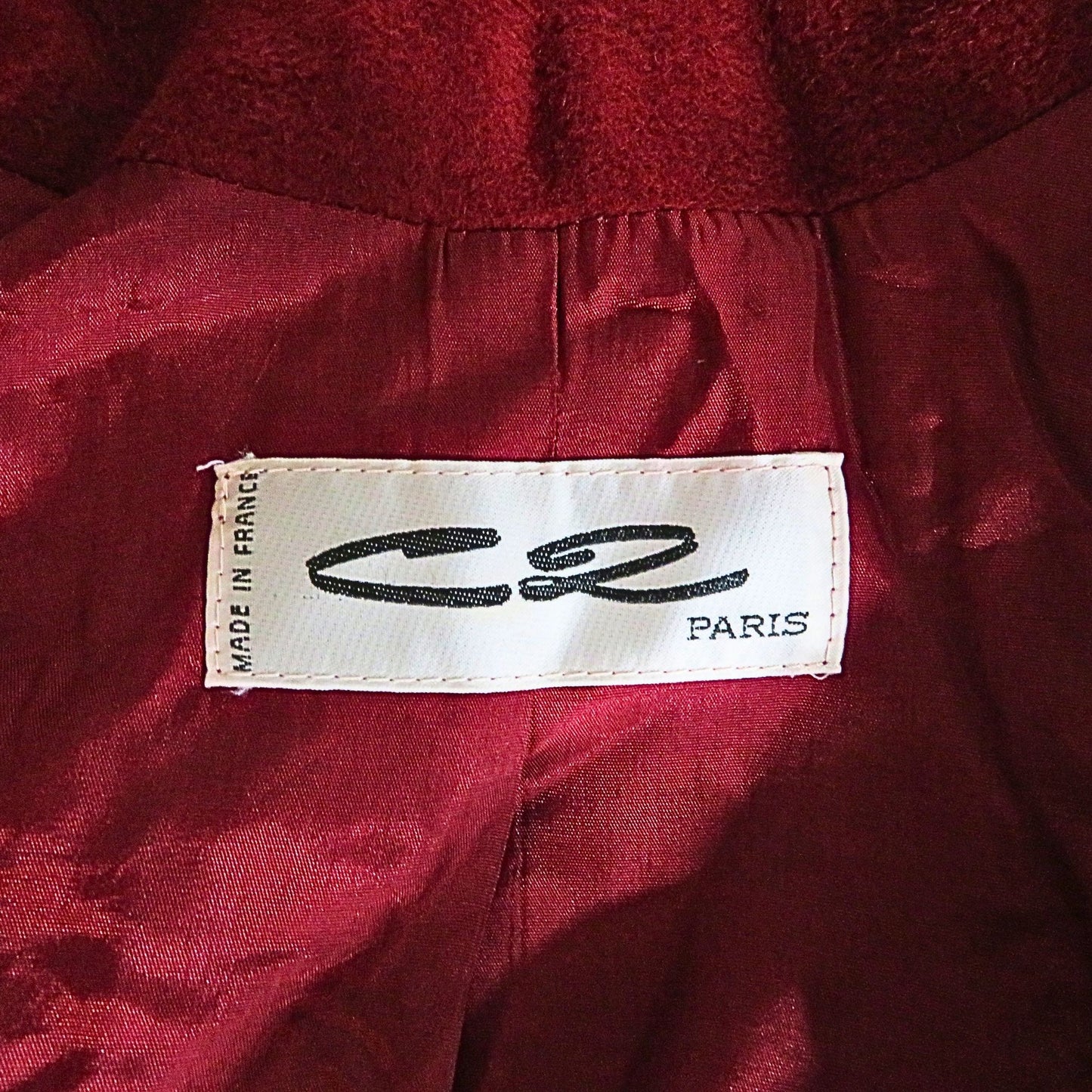 C2 PARIS Manteau vintage rouge