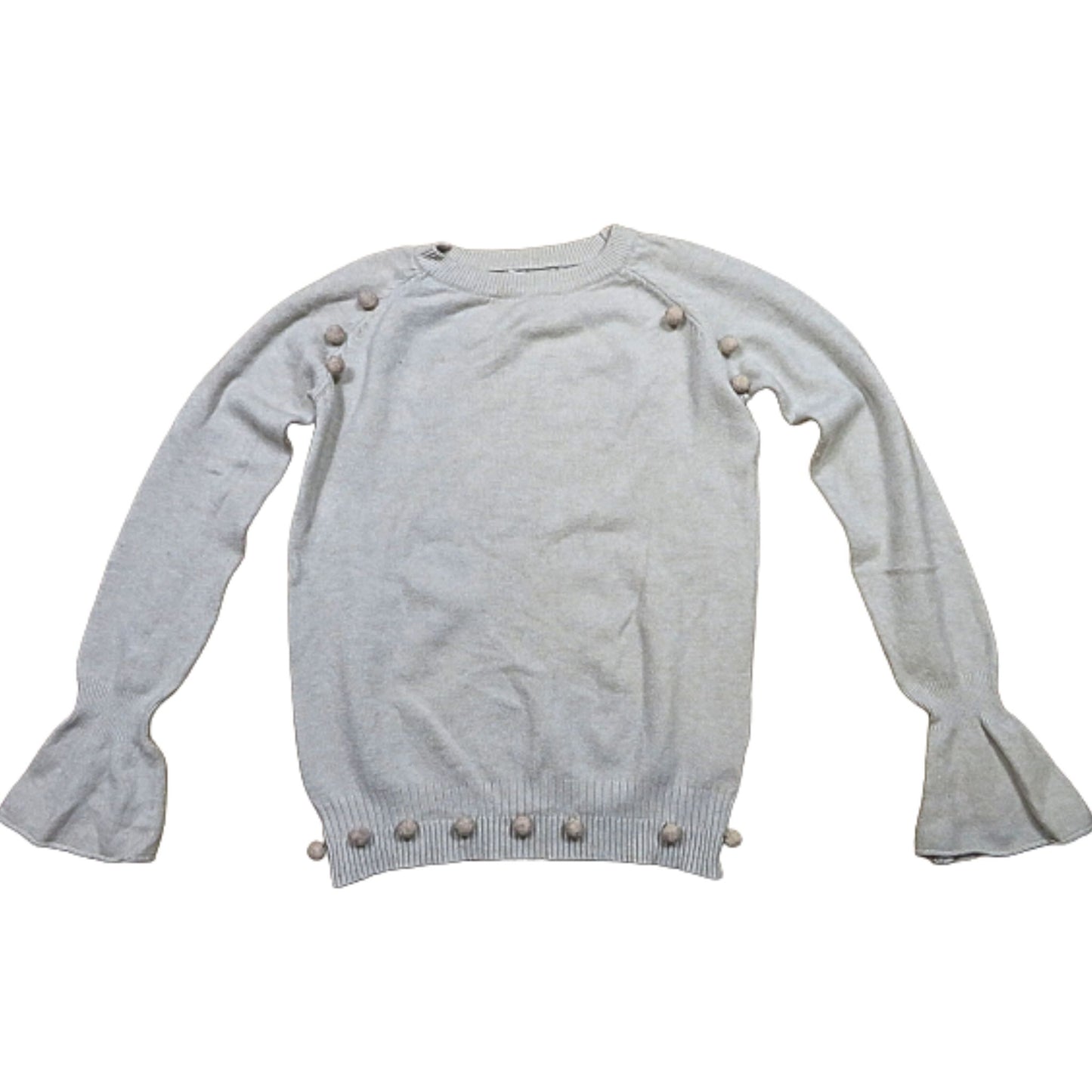 N.EVERYDAY Pullover mit Pompons verziert