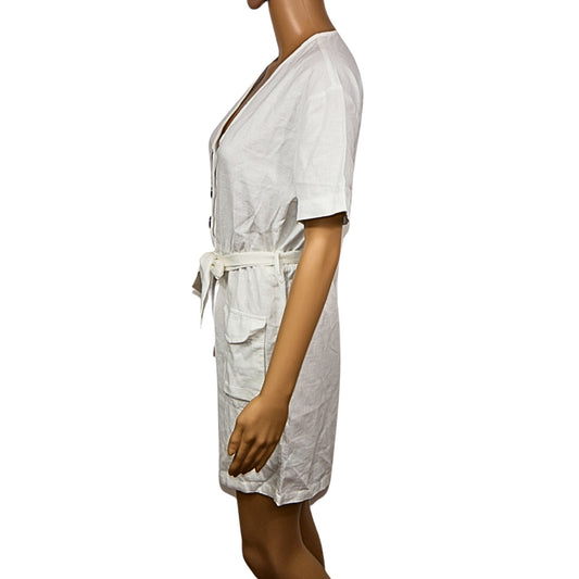 NA-KD Linen playsuit