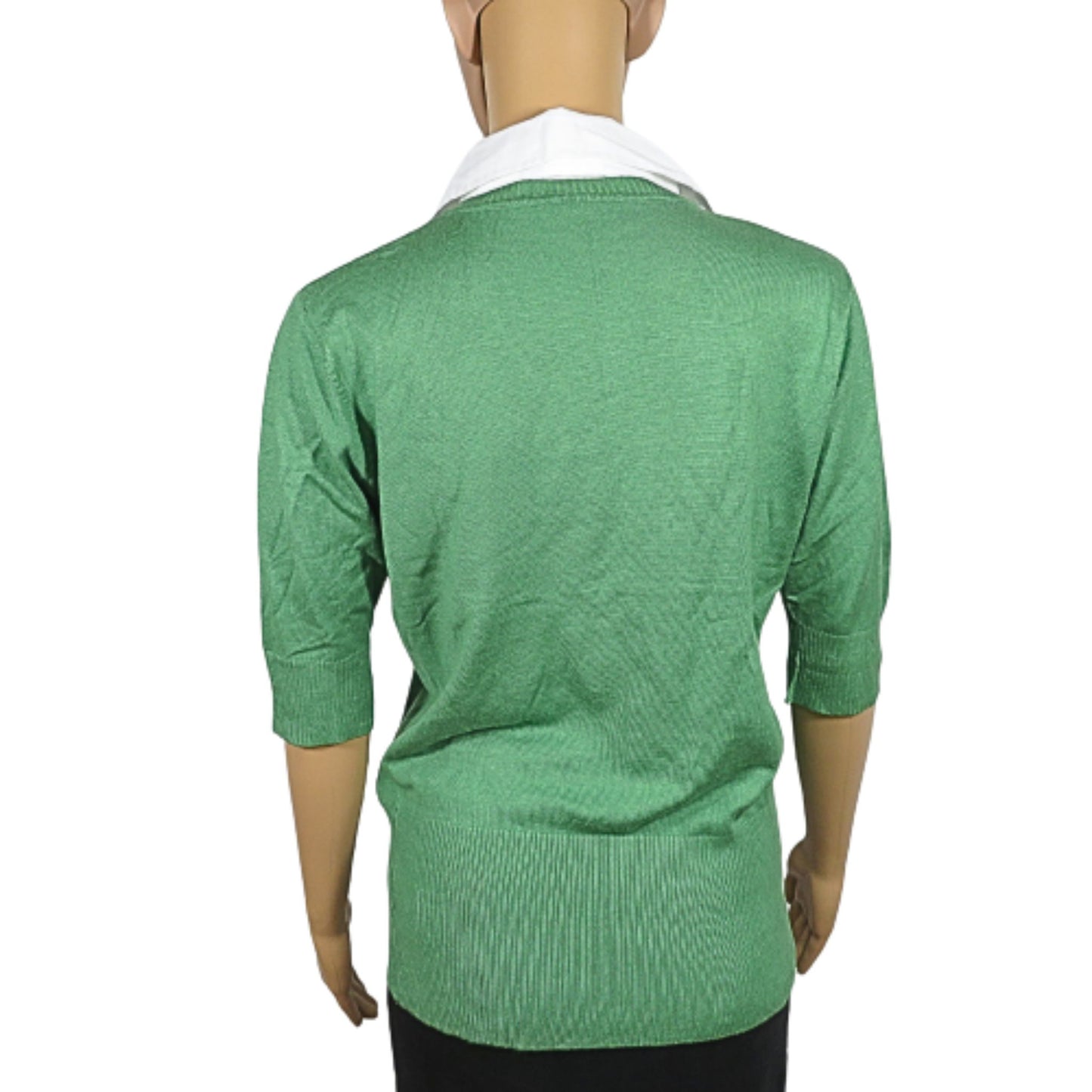 NEXT Short-sleeved bi-material sweater