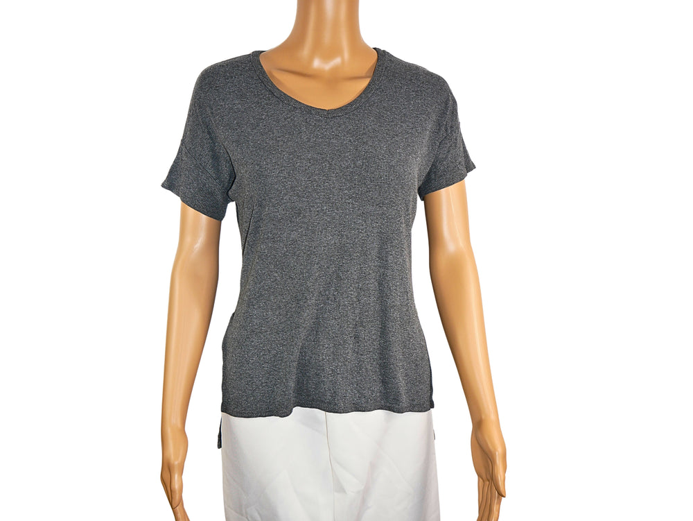 T-shirt gris chiné pour femme Newlook