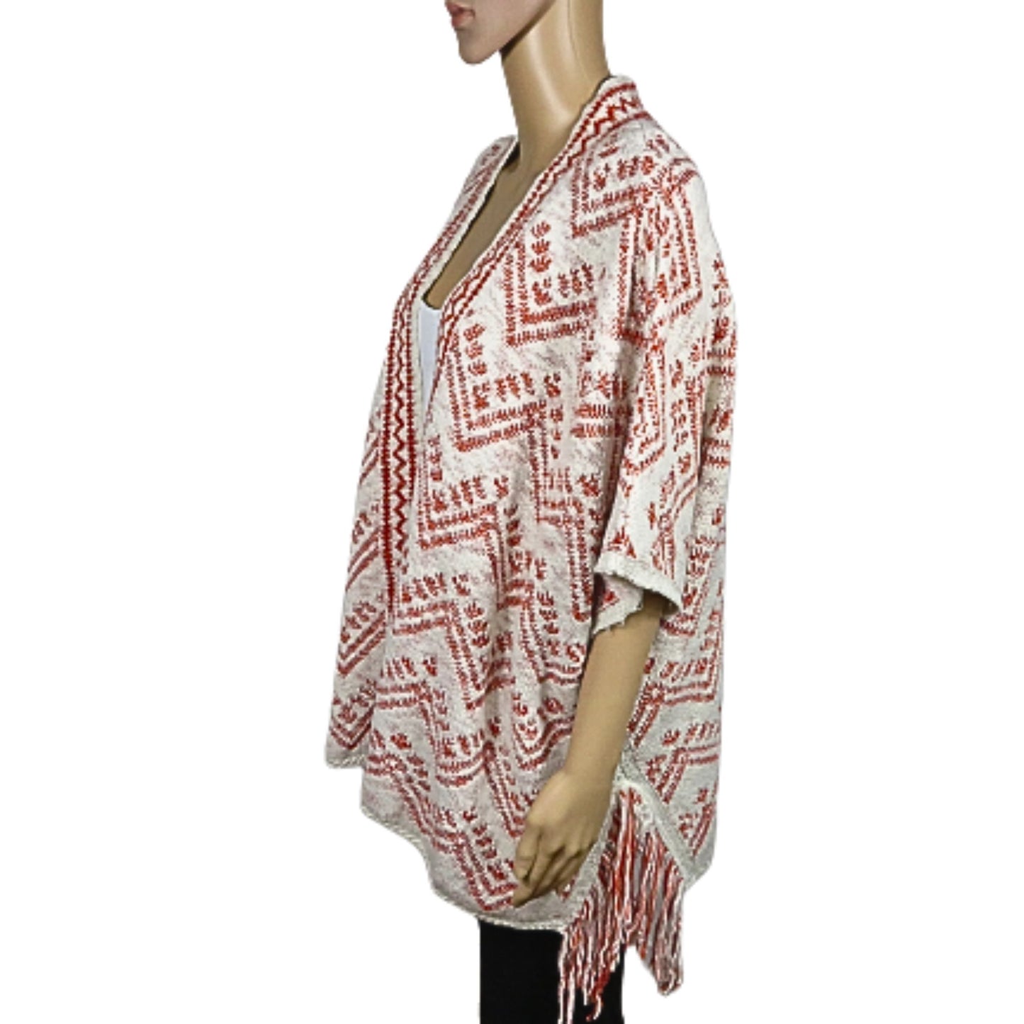 NEXT Poncho imprimé à franges