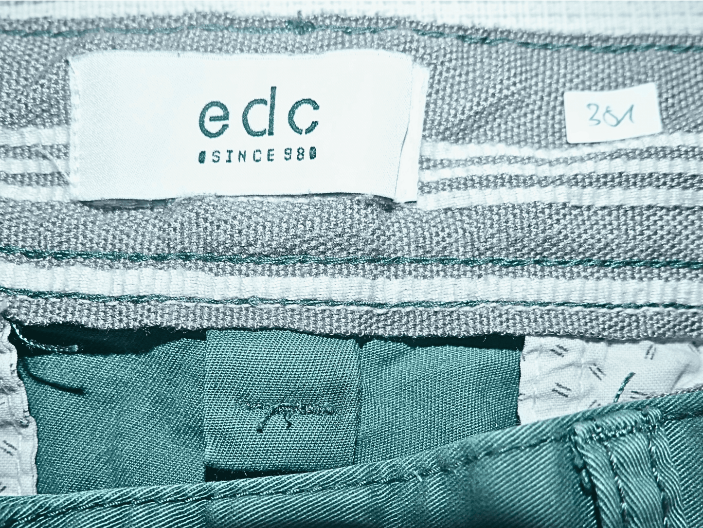 Blue straight pants EDC by ESPRIT for women