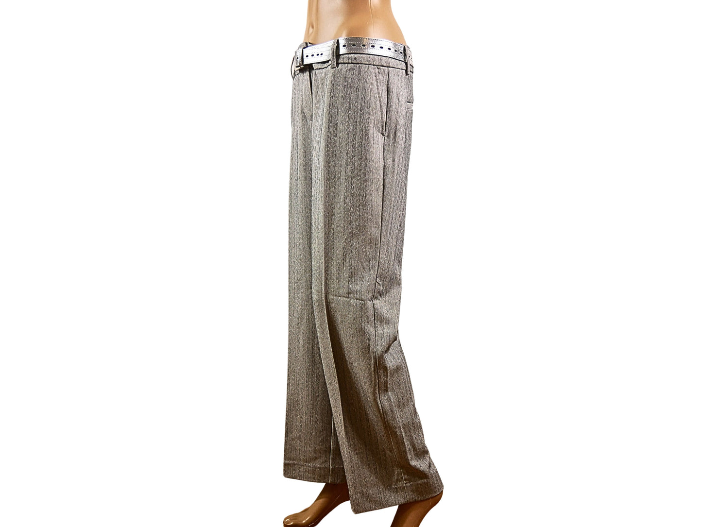 Light Grey Belted City Pants - Next Petite