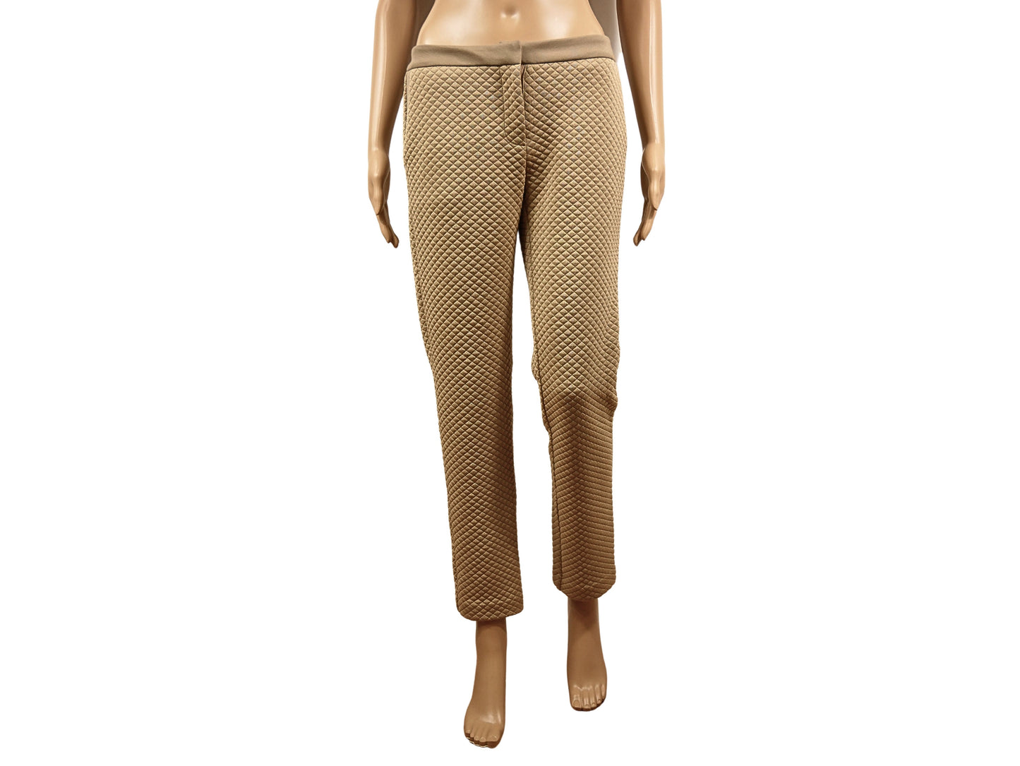 Siste's beige chic straight pants for women