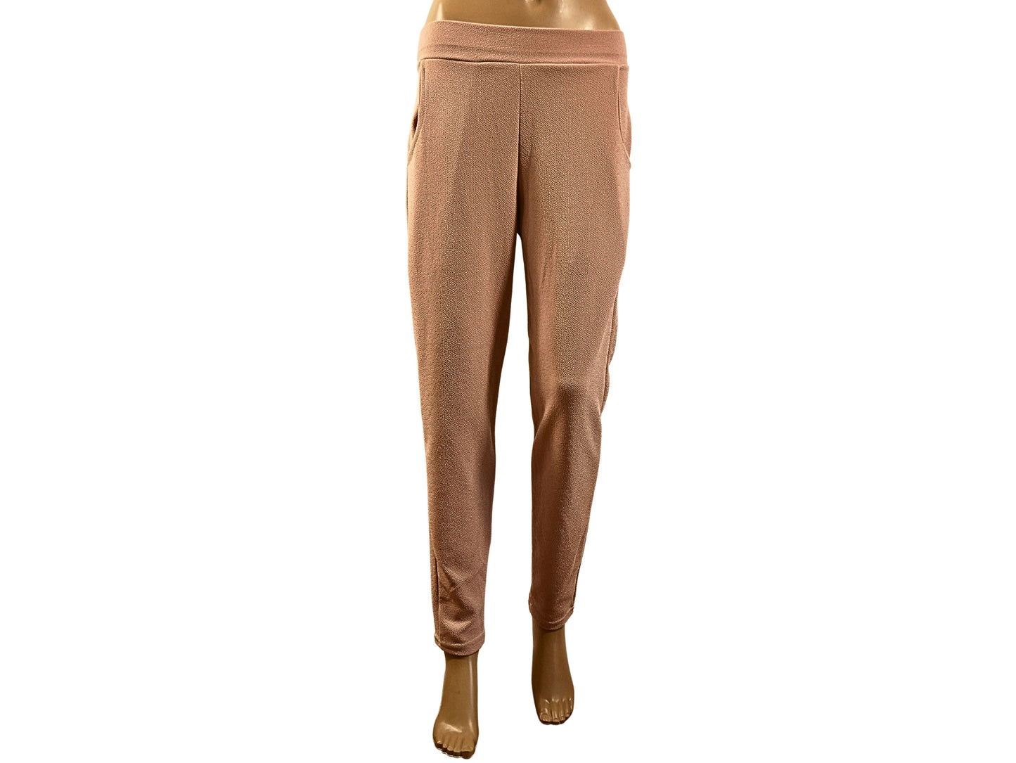 Pantalon Stretch Femme Éclatant en Rose